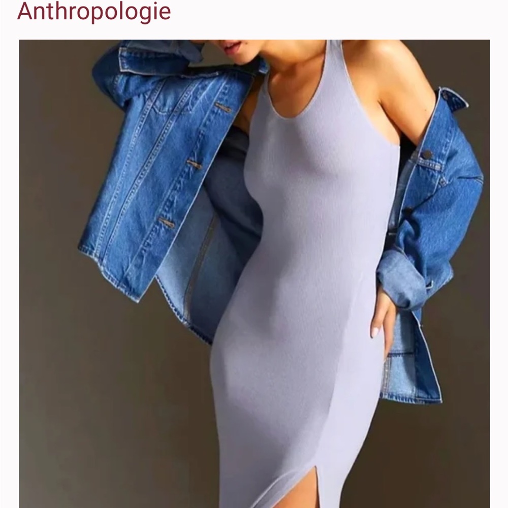 Anthropologie Bordeaux Sleeveless Tank Dress